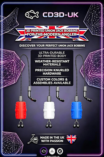 Carp bobbins union jack - bobbins,